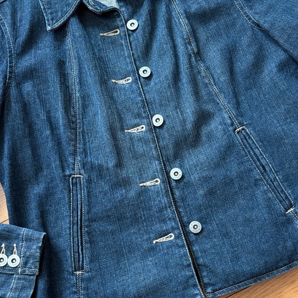 Liz Claiborne Indigo Denim Jacket - Picture 5 of 7